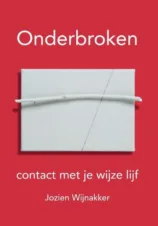 Bekijk deze Boekenkaft van boek Onderbroken | contact met je wijze lijf. Over haptotherapie & coaching. van Jozien Wijnakker