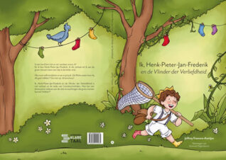 Bekijk deze Boekenkaft van boek Ik, Henk-Pieter-Jan-Frederik en de Vlinder der Verliefdheid van Jeffrey Fransen-Aantjes